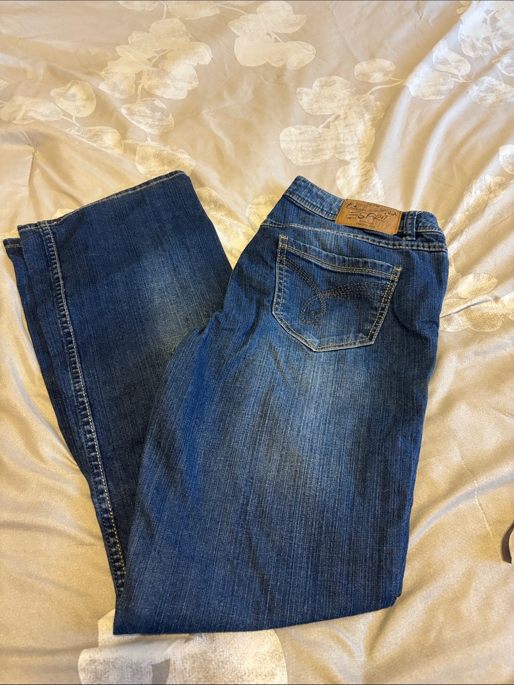 Esprit women’s Straight-Leg Dark Blue Jeans, like new.
